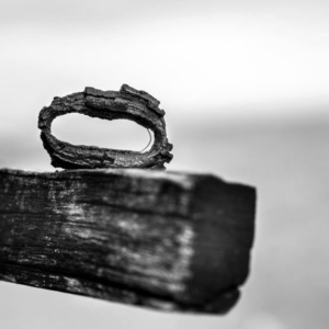 anneaux rouillés, noir et blanc, krystyne ramon photos de paysages mer