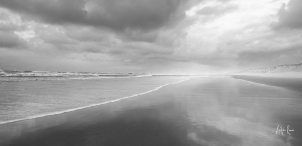 plage océane, noir et blanc, krystyne Ramon , photos de paysages mer