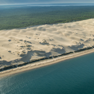 dune du pyla vu du ciel, couleur, krystyne ramon photos de paysages mer
