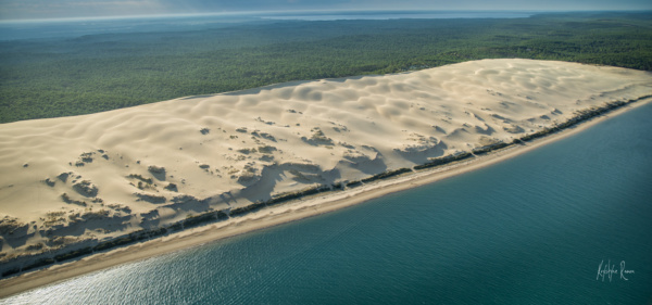 dune du pyla vu du ciel, couleur, krystyne ramon photos de paysages mer